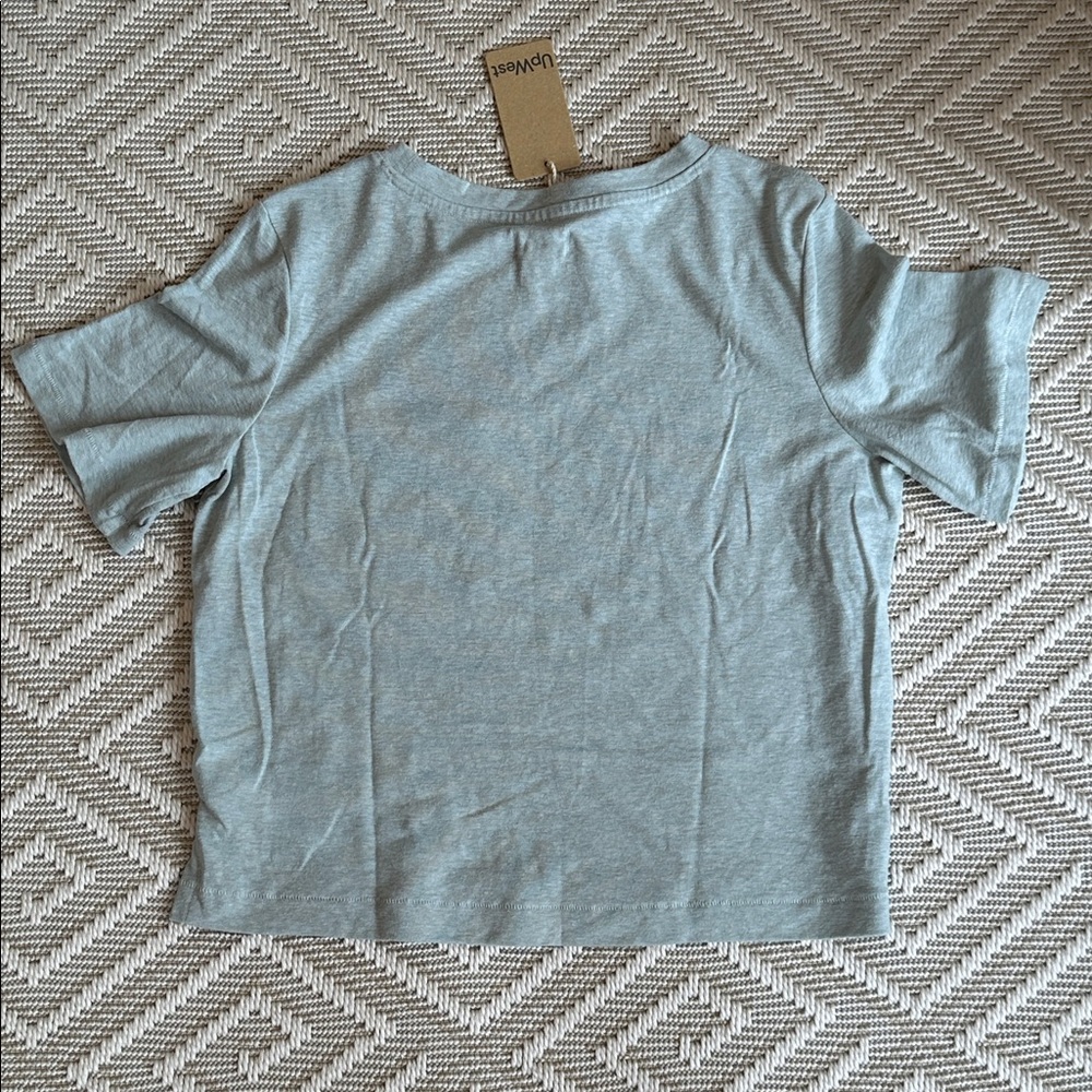UpWest Cropped and Boxy Hemp Tee- in Seafoam *NWT - Picture 3 of 7